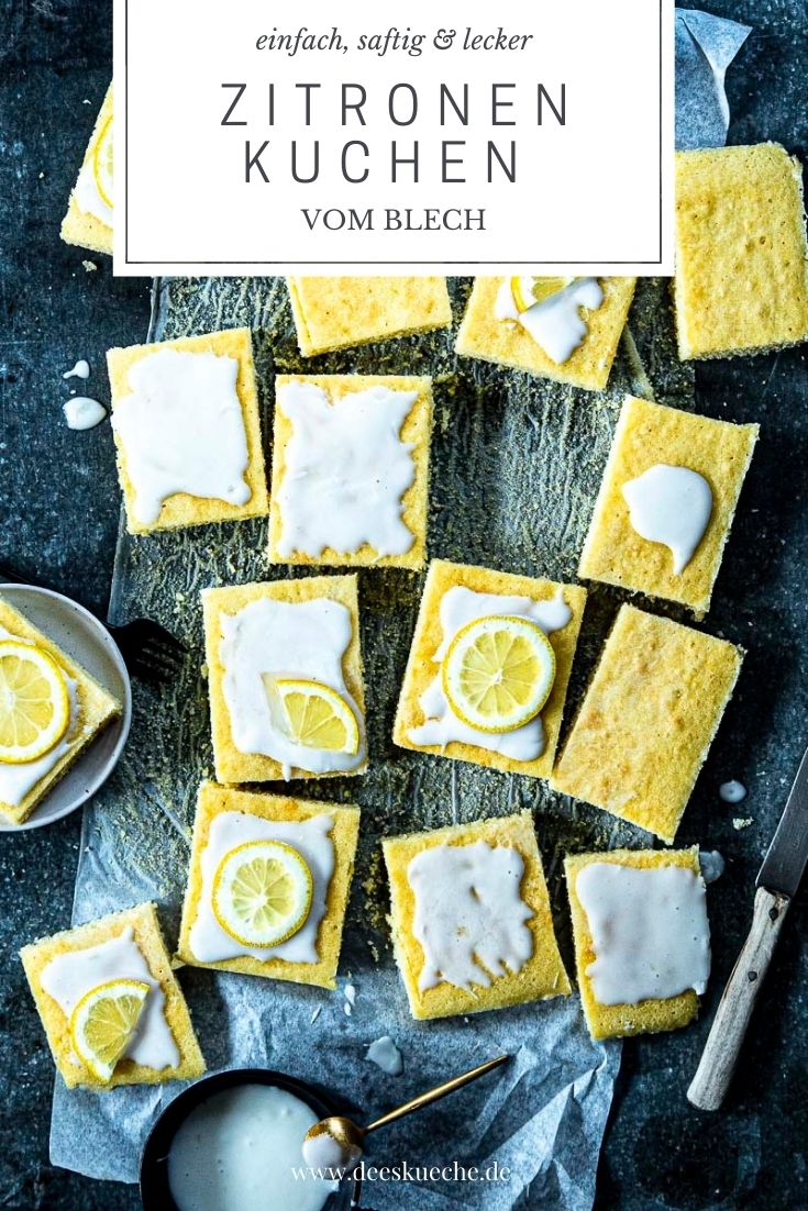 Zitronenkuchen vom Blech – saftig, fluffig und schnell gemacht!