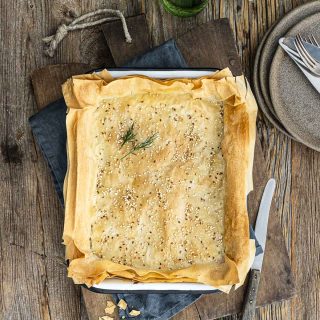 Spanakopita : Rezept für griechischen Spinatkuchen